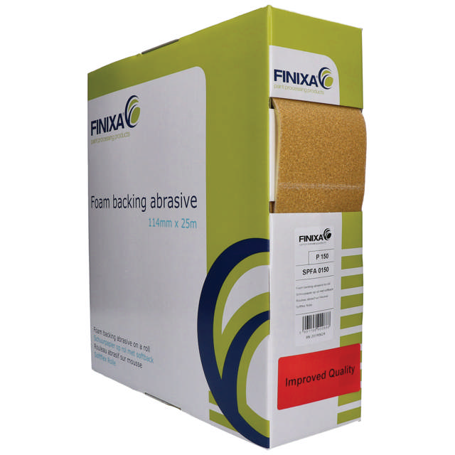 SPFA 0600 - Schleifpapier mit Schaumrücken-114mm x 25m Rolle P600