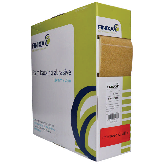 SPFA 0600 - Schleifpapier mit Schaumrücken-114mm x 25m Rolle P600