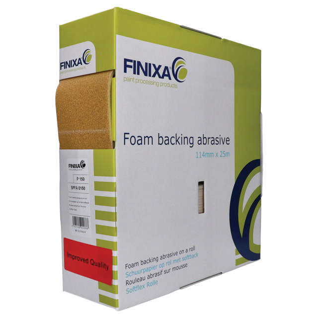SPFA 0600 - Schleifpapier mit Schaumrücken-114mm x 25m Rolle P600