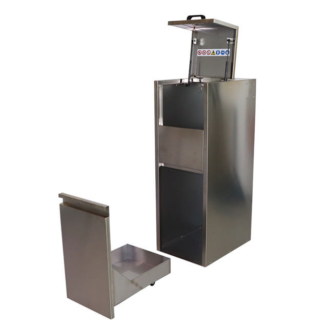 Mały pojemnik na odpady lakiernicze – z jednym pojemnikiem odpływowym do utylizacji farby