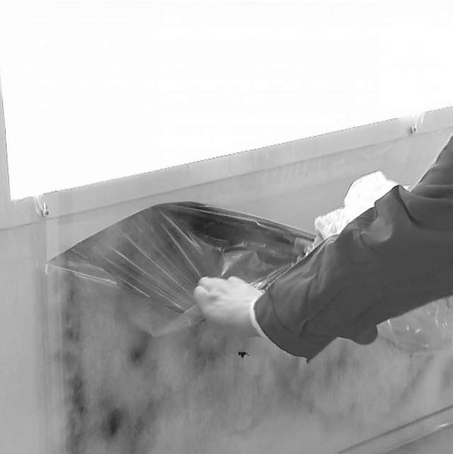 Película transparente luces y ventanas