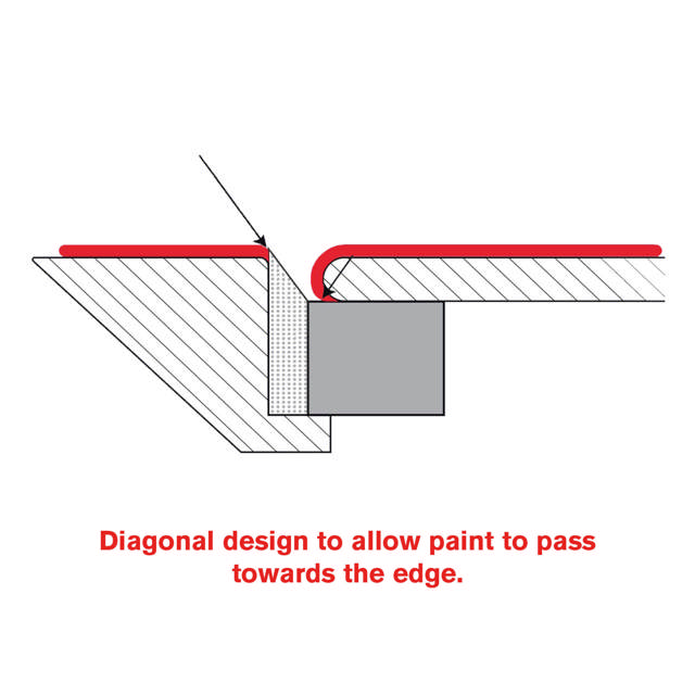Diagonale Maskeerkleefstrip         