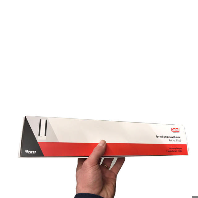 Tiras de papel para provas de cor