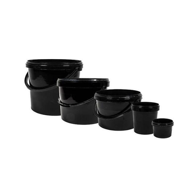 GAD 10000 - Pot de stockage noir avec couvercle 10l 12p.