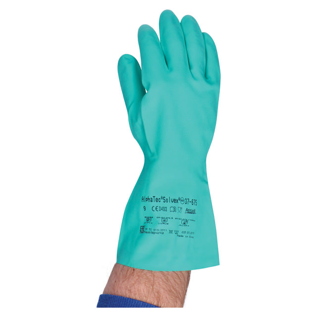 GLC 08 - Guantes de nitrilo verde M - 12 pares
