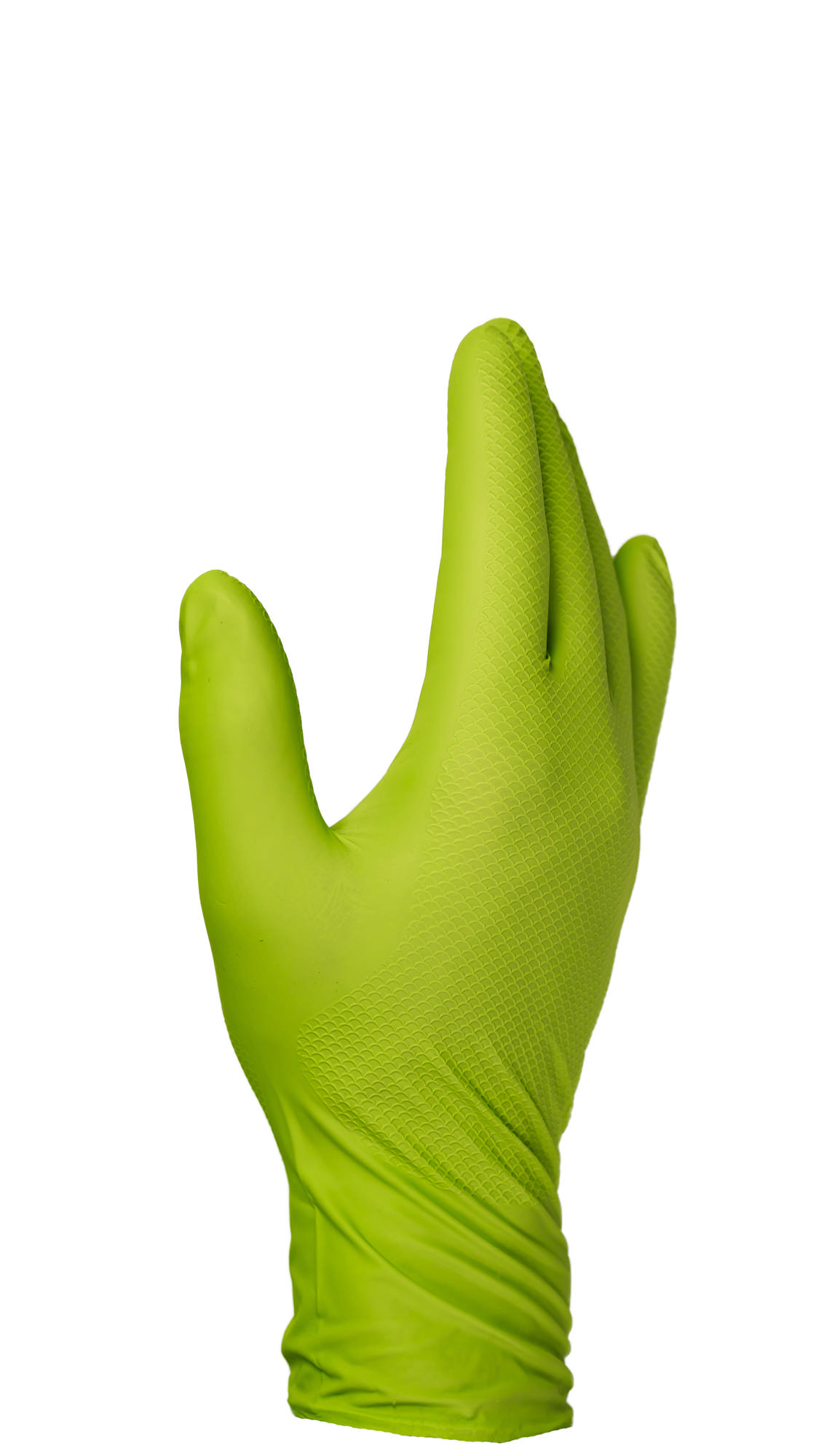 GLG - Super grip nitril wegwerphandschoenen limoengroen - 50st.