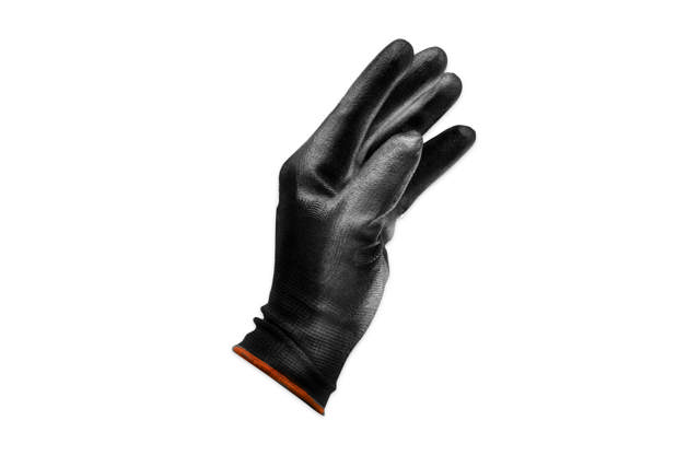GLL 08B - PU coated handschoenen zwart M - 12 paar