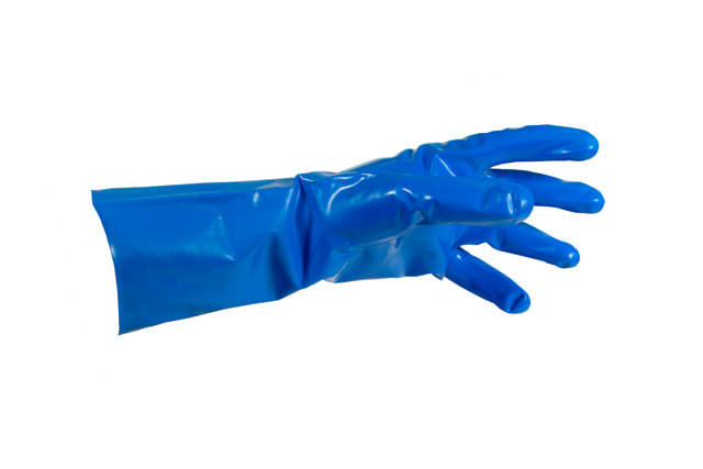 GLQ 08 - Guantes de nitrilo caucho azul M - 1 par