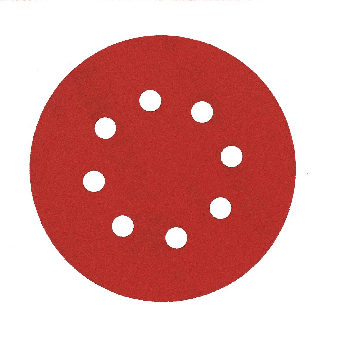 SPDD 0080 - Abrasive  disc Ø125mm 8 holes P80 100p.