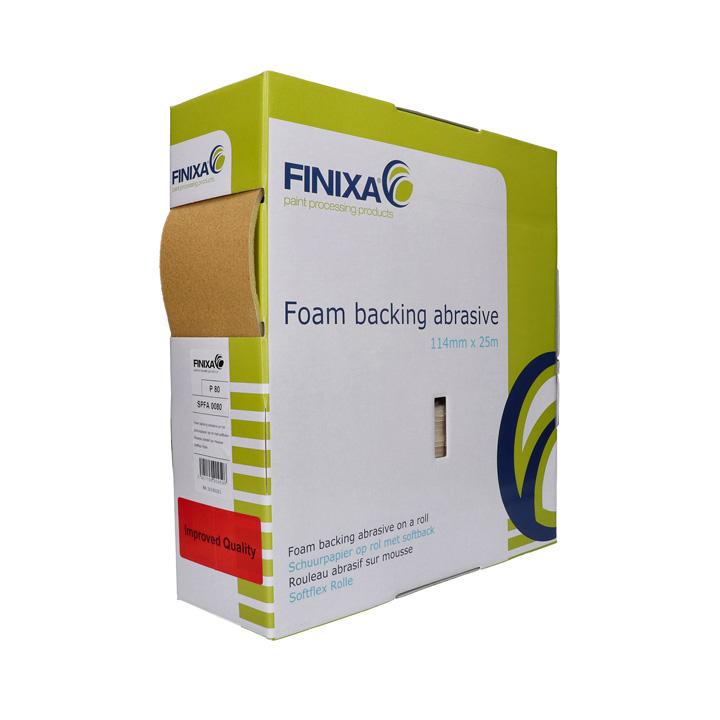 SPFA - Foam backing abrasive on a roll 114mm x 25m