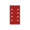 SPSA 0400 - Sanding strip-paper-70x125mm 8 holes P400 100p.