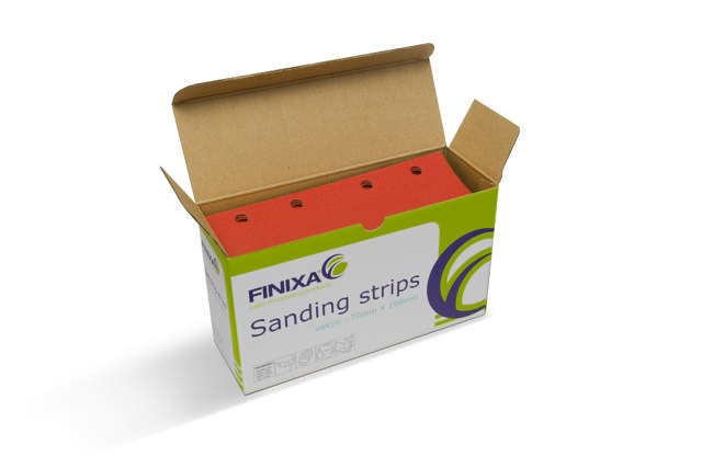 SPSB 0400 - Bandes abrasives-papier-70x198mm 8 trous P400 100p.