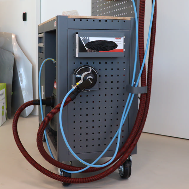 Panel lateral perforado - Carro de lijado grande