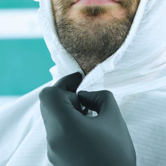 Traje de pintura de nailon recubierto de PU - Cat. III, tipo 6 