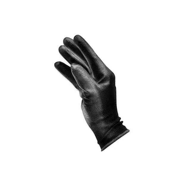 GLL 08B - Assembly gloves PU black - M 12 pairs