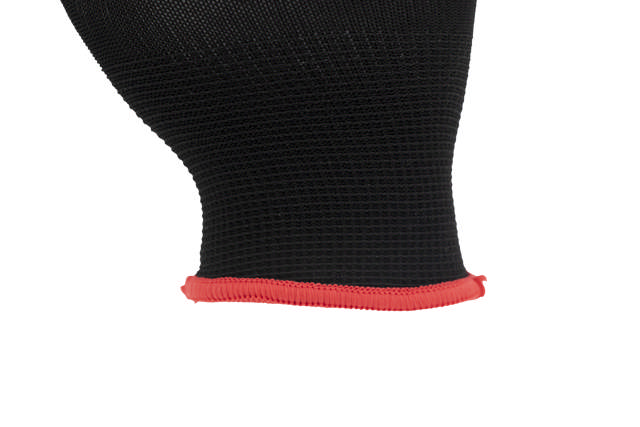 GLL 07B - Assembly gloves PU black - S 12 pairs