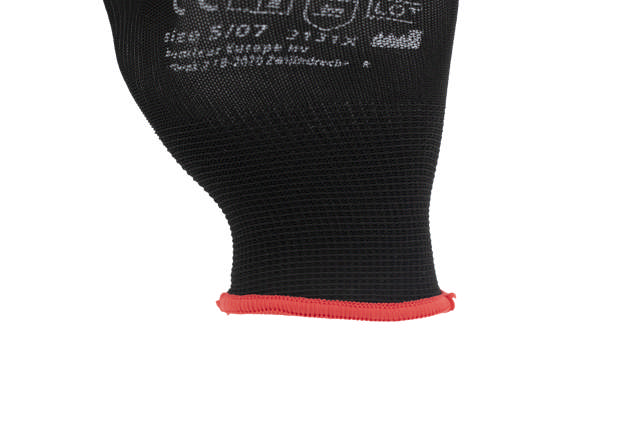 GLL 07B - Assembly gloves PU black - S 12 pairs