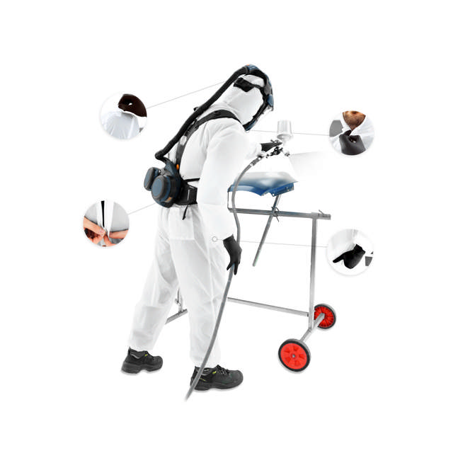 ¡El cómodo traje de pintura que ofrece la máxima protección!