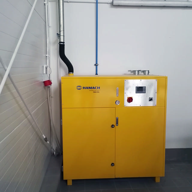 TEAM chose Hamach Central Dust Exctraction TQ 7000 in cooperation with Blowtherm.