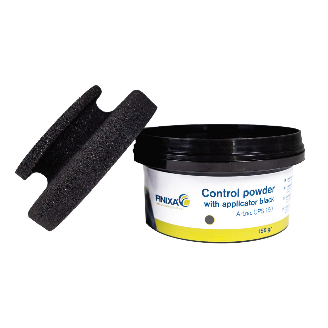 Kontrollpulver mit applikator schwarz - 150gr