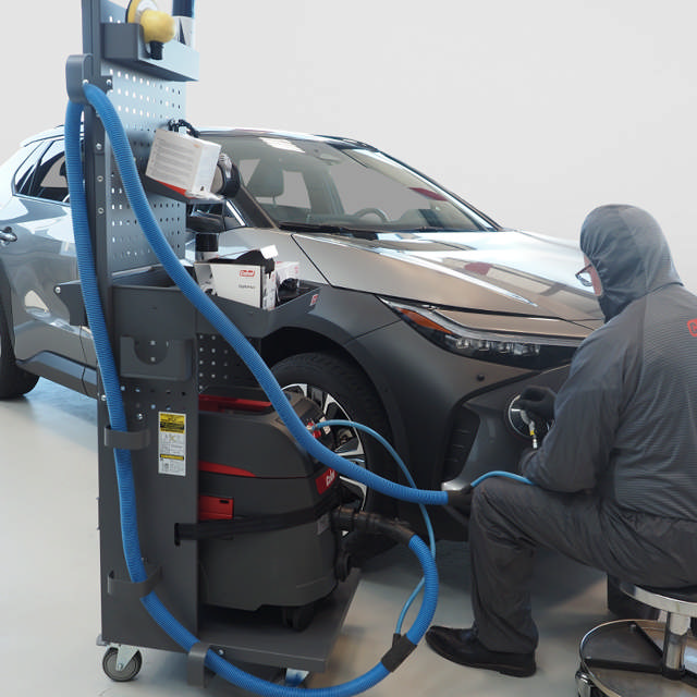 Panel trasero perforado - Carro de lijado pequeño