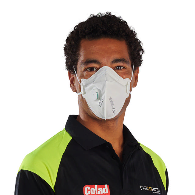 Mascarilla para polvo FFP3 con válvula