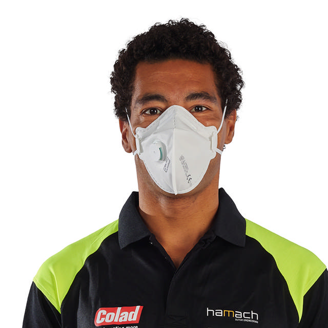 Mascarilla para polvo FFP3 con válvula