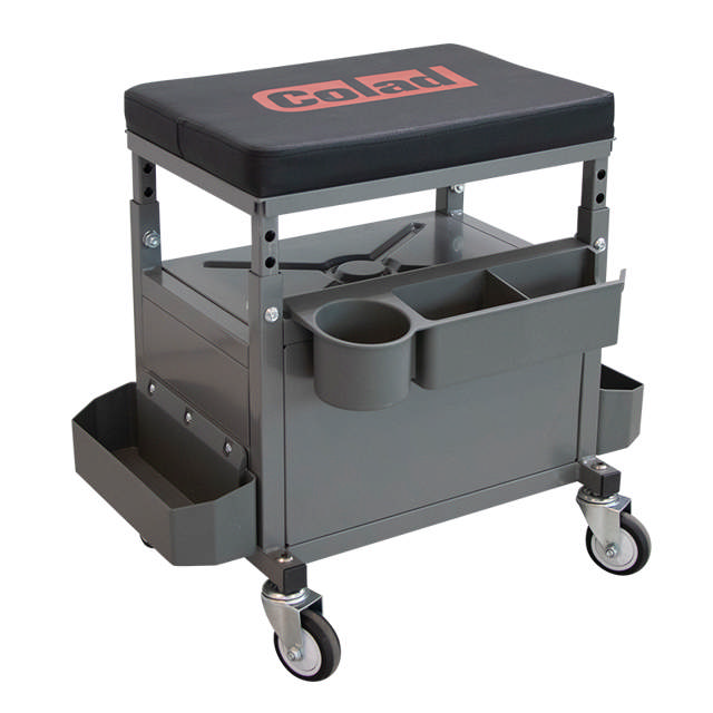 Banqueta móvil con cajón