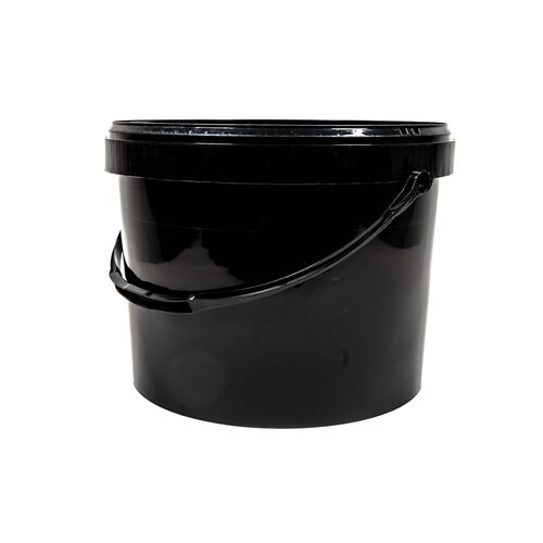 Black plastic (PP) storage cups